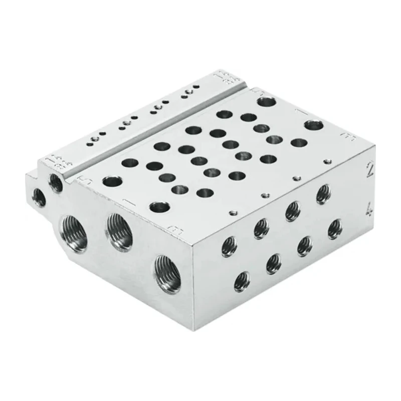 Festo VABM series 8 Station G Thread Manifold Base Aluminium Alloy Body for Pneumatic VUVG-B Series Valves VABM-L1-10W-G18-8
