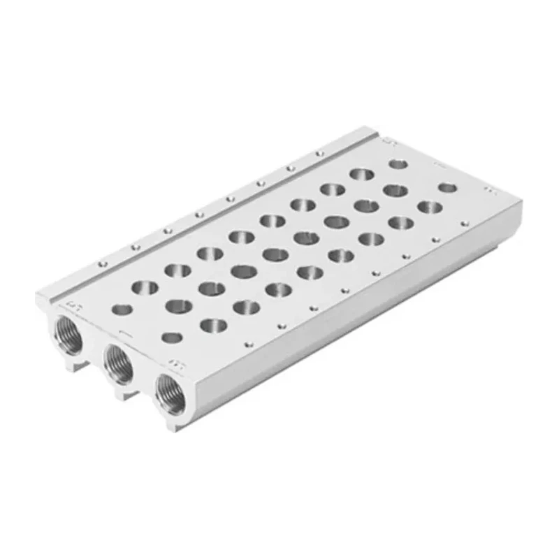 Festo Pneumatic Manifold Base Aluminium Alloy 10 Station 1/8 in Port Size G Thread VABM-L1-10S-G18-10