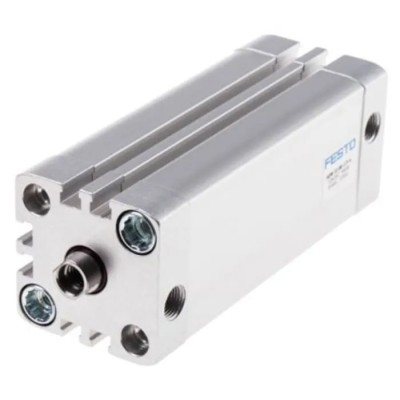Festo ADN Series Pneumatic Cylinder Double Acting 50mm Bore 80mm Stroke Aluminium Body ADN-50-80-I-PPS-A