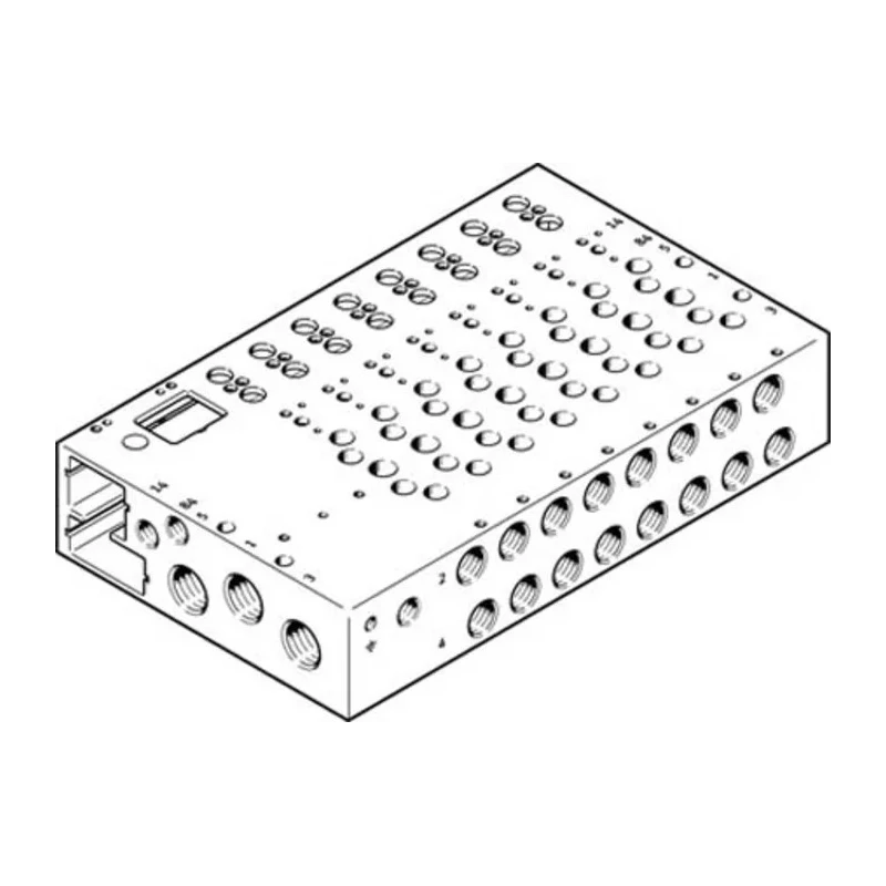 Festo VABM series 20 Station G Manifold Base for Use with VUVG-B Series Sub-Base Valves VABM-L1-14W-G14-20-GR