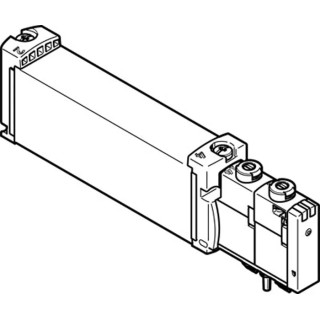 Festo Solenoid Valve 5/3 Mid Position Closed Electric Manifold Mount Aluminium Alloy 24V DC VUVG-B18-P53C-ZT-F-1T1L