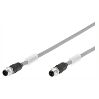 Festo NEBC Series Connecting Cable M12 x 1, Ethernet Compatible, 3m Length NEBC-D12G4-ES-3-S-D12G4-ET