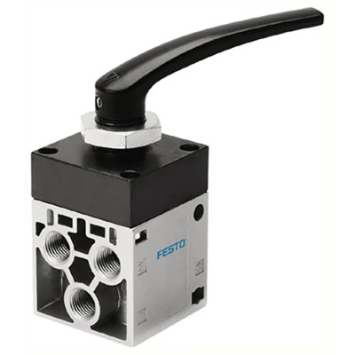 Festo Pneumatic Manual Control Valve Non-Return Check Valve G 1/4 Thread, 1 Bar, -10°C to 60°C H-5-1/4-B