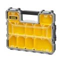 Stanley Adjustable Compartments 10 Cell Yellow, Black Polycarbonate Metal Compartment Box 446 mm x 432 mm x 640 mm 1-97-517