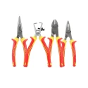 Stanley 4-Piece VDE Plier Set Combination, Diagonal, Half Round Nose, Wire Strippers 4-84-489