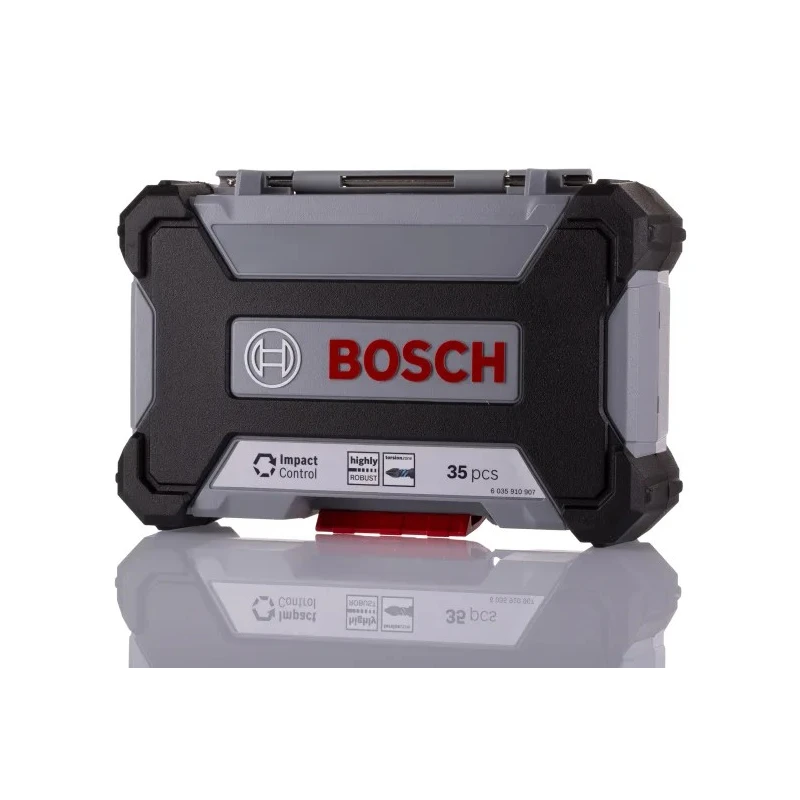 Bosch Hex, Pozidriv, Torx, Phillips Screwdriver Bit Set, 1/4 in Hex Drive, 60mm Length, 35 Pieces 2608521U80