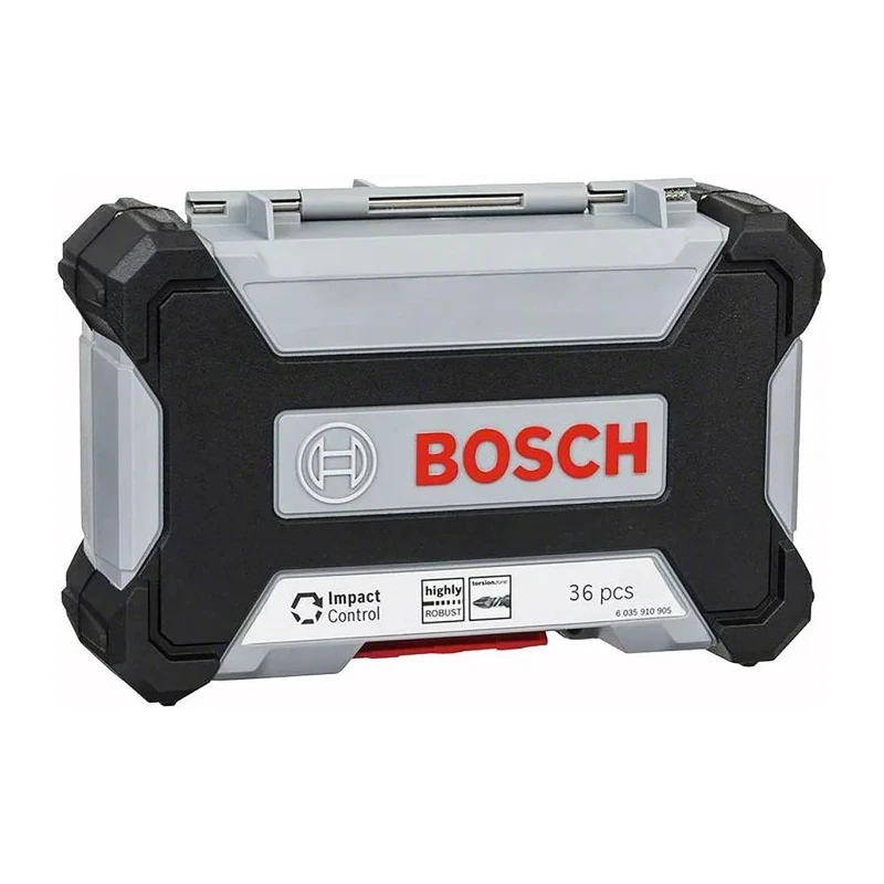 Bosch Hex, Phillips, Torx, Pozidriv Impact Screwdriver Bit Set 36 Pieces 1/4 Inch Drive 60mm Overall Length 2.608.522.517
