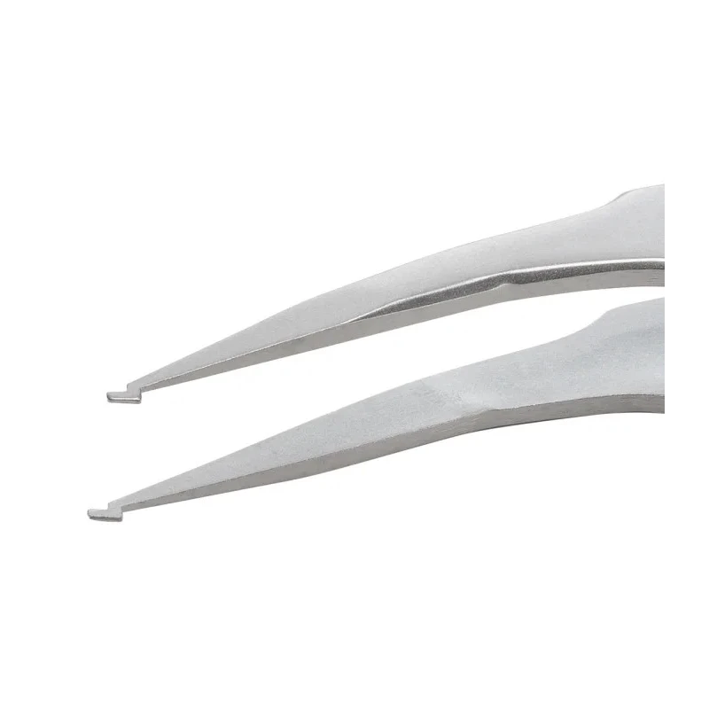 ideal-tek 120mm Stainless Steel Bent Tweezer SM104.SA.1