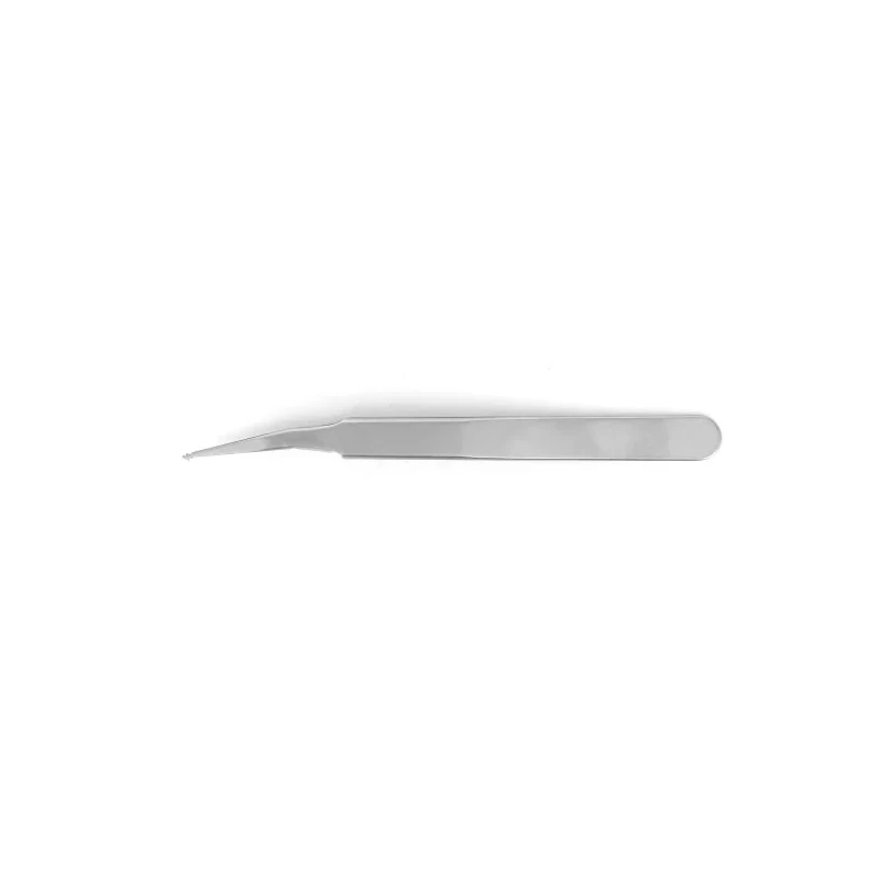ideal-tek 120mm Stainless Steel Bent Tweezer SM104.SA.1