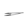 ideal-tek 130mm Stainless Steel and Polyetheretherketone Strong Thick Straight Bevel ESD Safe Tweezer 249CPR.SA.1