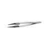 ideal-tek 130mm Stainless Steel, Carbon Fibre, Polyetheretherketone Fine, Straight, Flat, Round ESD Safe Tweezer 242CPR.SA.1