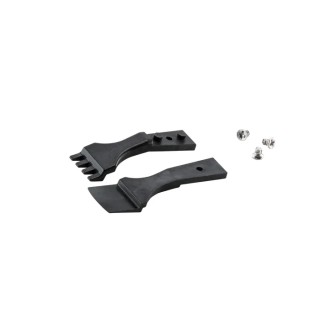 ideal-tek 40mm Polyetheretherketone Carbon Fibre Wafer Straight ESD Safe Tweezer Tips A4WFCP