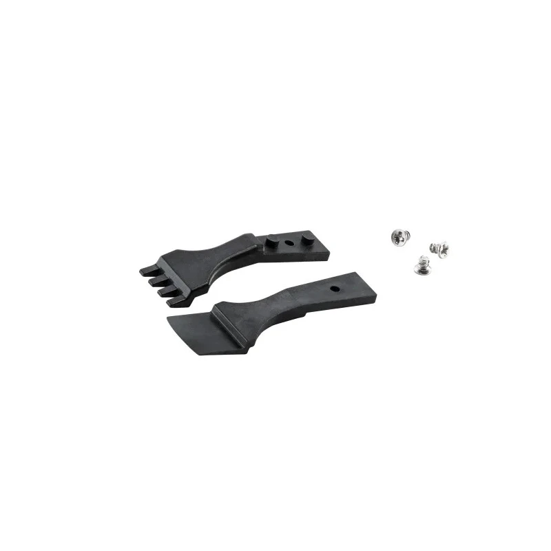 ideal-tek 40mm Polyetheretherketone Carbon Fibre Wafer Straight ESD Safe Tweezer Tips A4WFCP