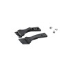 ideal-tek 40mm Polyetheretherketone Carbon Fibre Wafer Straight ESD Safe Tweezer Tips A4WFCP