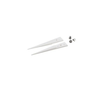 ideal-tek 45mm Zirconia Toughened Aluminium Fine Straight Bevel ESD Safe Tweezer Tips A71MZ