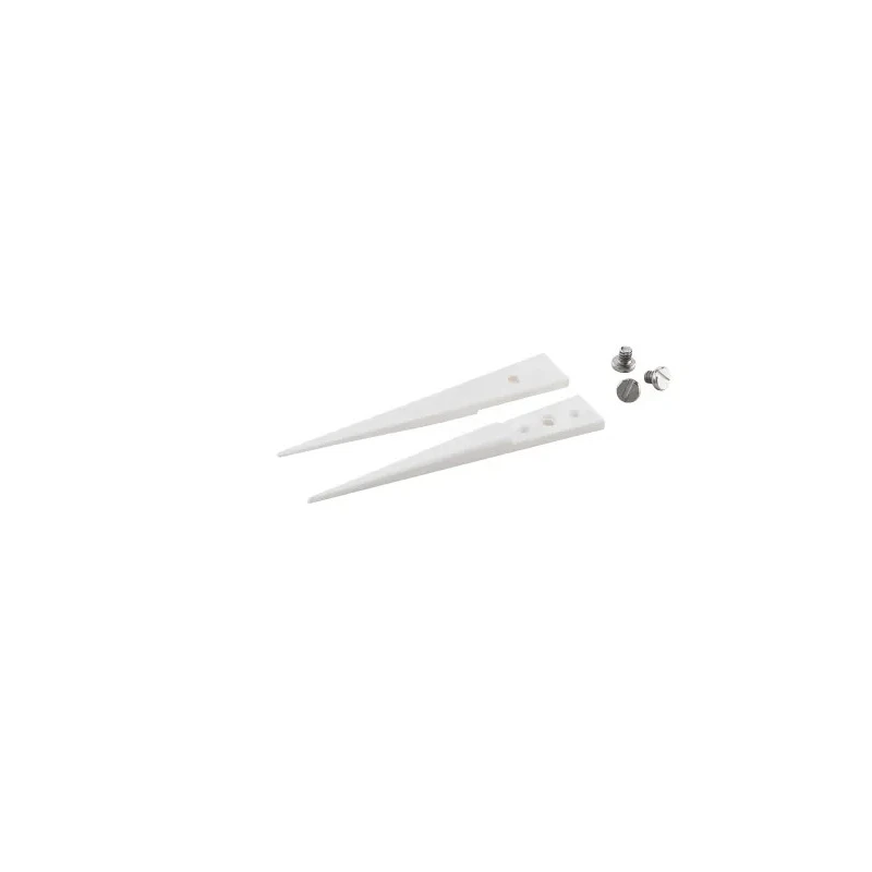 ideal-tek 45mm Zirconia Toughened Aluminium Fine Straight Bevel ESD Safe Tweezer Tips A71MZ