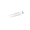 ideal-tek 45mm Zirconia Toughened Aluminium Fine Straight Bevel ESD Safe Tweezer Tips A71MZ