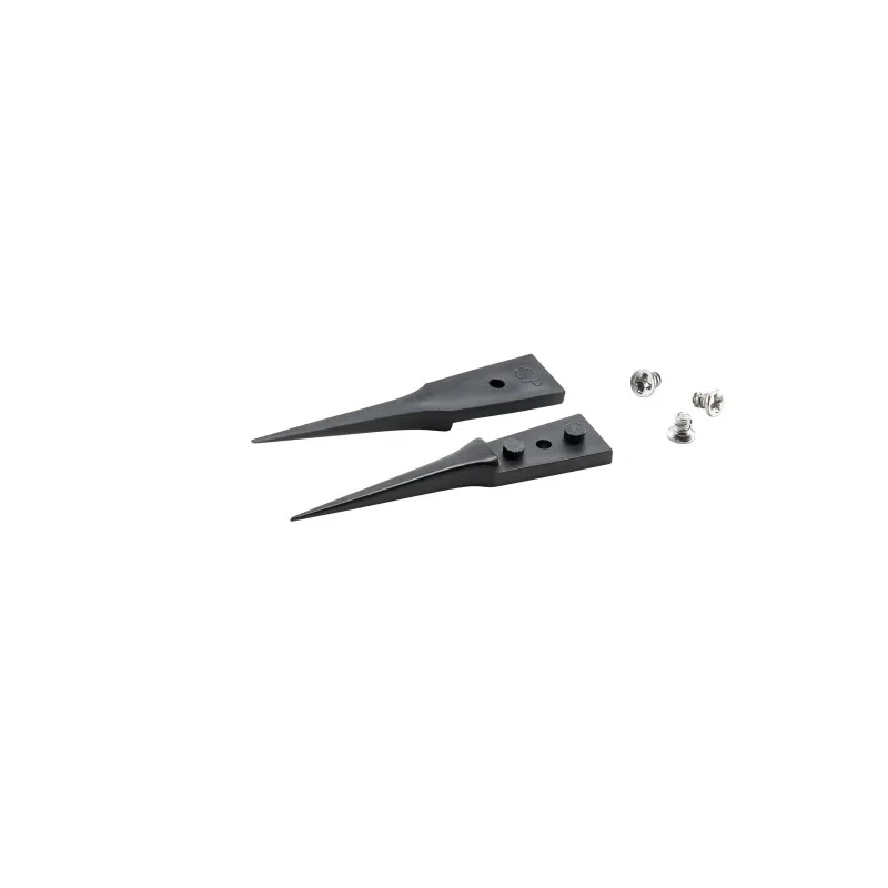 ideal-tek 40mm Polyetheretherketone Sharp Straight Very Fine ESD Safe Tweezer Tips A5CP