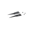 ideal-tek 40mm Polyetheretherketone Sharp Straight Very Fine ESD Safe Tweezer Tips A5CP