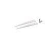 ideal-tek 50mm Zirconia Toughened Aluminium Flat, Straight, Fine, Round Tweezer Tips A2AMZ