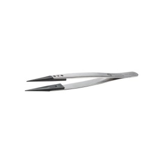 ideal-tek 130mm Polyetheretherketone Stainless Steel Pointed Straight Fine Strong ESD Safe Tweezer 259CPR.SA.1