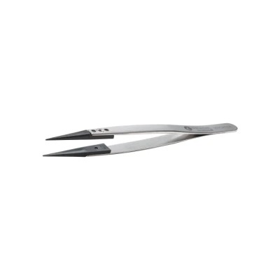 ideal-tek 130mm Polyetheretherketone Stainless Steel Pointed Straight Fine Strong ESD Safe Tweezer 259CPR.SA.1