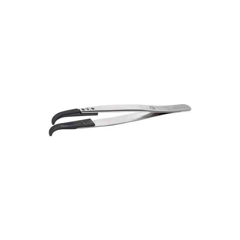 ideal-tek 130mm Polyetheretherketone Stainless Steel Round Curved Very Fine ESD Safe Tweezer 2ABCPR.SA.1