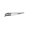 ideal-tek 130mm Polyetheretherketone Stainless Steel Round Curved Very Fine ESD Safe Tweezer 2ABCPR.SA.1