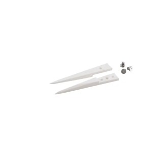 ideal-tek 45mm Zirconia Toughened Aluminium Pointed Fine Straight Strong Tweezer Tips A72MZ