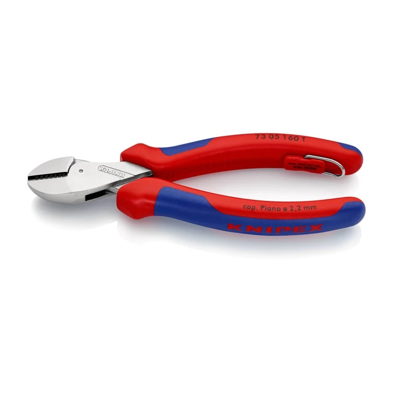 Knipex X-Cut® High Leverage Side Cutter With Bevel Cut Type 160mm Maximum Cutting Capacity 4.8mm 73 05 160 T