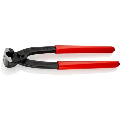 Knipex 1-Piece Ear Clamp Pliers, Plastic Coated Handle, Steel Black Atramentised, 220mm Overall Length 10 98 I220