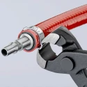 Knipex 1-Piece Ear Clamp Pliers, Plastic Coated Handle, Steel Black Atramentised, 220mm Overall Length 10 98 I220