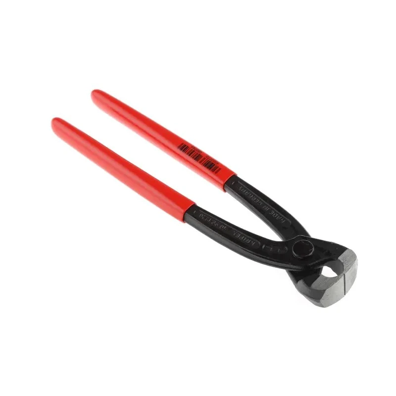 Knipex 1-Piece Ear Clamp Pliers, Plastic Coated Handle, Steel Black Atramentised, 220mm Overall Length 10 98 I220