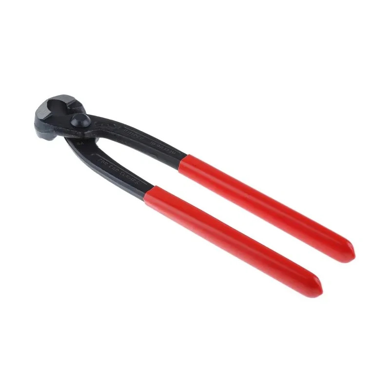 Knipex 1-Piece Ear Clamp Pliers, Plastic Coated Handle, Steel Black Atramentised, 220mm Overall Length 10 98 I220