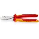 Knipex High Leverage 1000V Insulated Diagonal Cable Cutter 250mm With Bevel Model 74 06 250 T