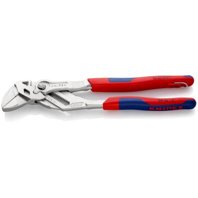 Knipex Plier Wrench with Smooth Jaws, 250mm Overall Length, 52mm Jaw Opening, Chrome Vanadium Steel 86 05 250 T