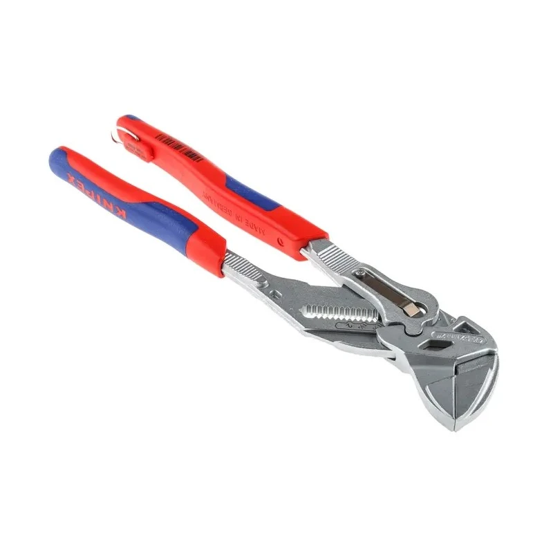 Knipex Plier Wrench with Smooth Jaws, 250mm Overall Length, 52mm Jaw Opening, Chrome Vanadium Steel 86 05 250 T