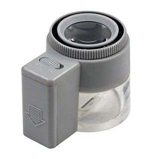 RS PRO Illuminated Magnifier with 8x Magnification, 23 mm Lens Diameter, Adjustable Stand, Battery Operated 136-8099