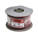 RS PRO 2 Core Stranded Bare Copper Audio Cable, Red Black PVC Jacket, 100m Length 136-8134