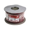 RS PRO 2 Core Stranded Bare Copper Audio Cable, Red Black PVC Jacket, 100m Length 136-8134