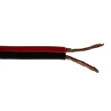 RS PRO 2 Core Stranded Bare Copper Audio Cable, Red Black PVC Jacket, 100m Length 136-8134