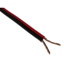 RS PRO 2 Core Stranded Bare Copper Audio Cable, Red Black PVC Jacket, 100m Length 136-8134