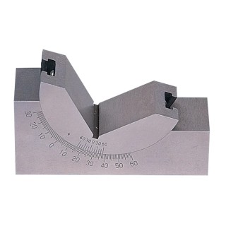 RS PRO Adjustable Angle Gauge Steel ±10 s Accuracy 0-60° Vee Movement 102mm Length 48mm Height 30mm Width 136-8104