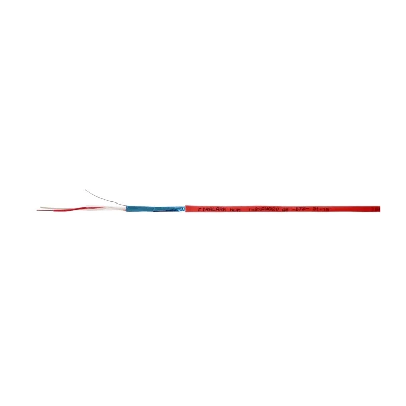 RS PRO 2 Core Telephone Cable 1 x 0.81 mm Red Grey Sheath 100 m 136-8172