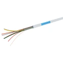 RS PRO Control Cable 6 Cores 0.22mm² Screened Copper Conductor PVC White Sheath 100m 200V 136-8142
