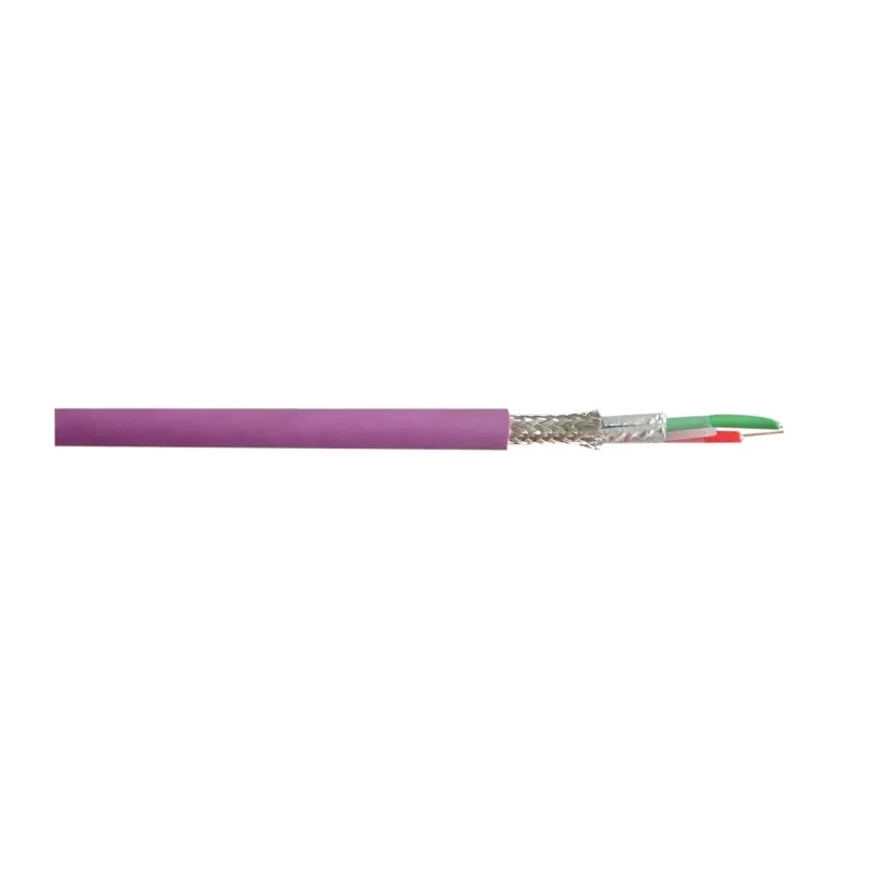 RS PRO Data Cable 2 Cores 0.64mm² 22 AWG Screened 300V 100m Purple Polyvinyl Chloride Sheath 136-8220