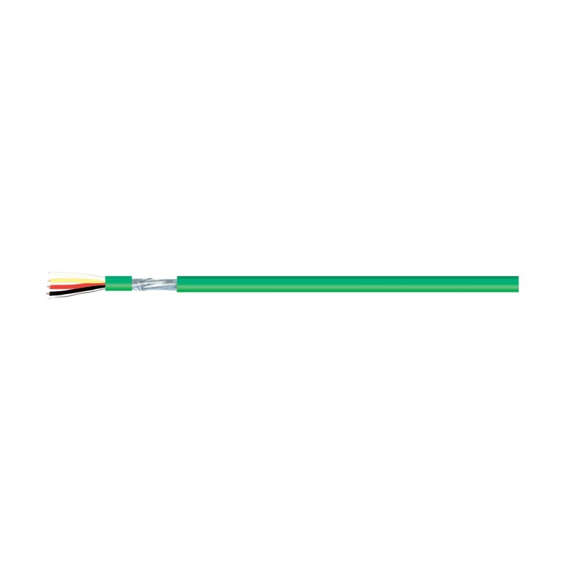 RS PRO Data Cable 4 Cores 0.8mm² 20 AWG Screened 100 m Green Polyvinyl Chloride Sheath 136-8221