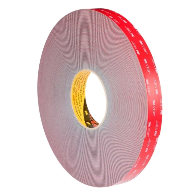 3M VHB Grey Acrylic Foam Tape 12mm x 33m, 0.6mm Thick, Double Sided, High Tensile Strength 3M GPH-060GF 12mm x 33m
