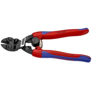 Knipex Compact Bolt Cutter 200 mm Length, Plastic Handle, Chrome Vanadium Steel Jaw 72 62 200