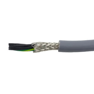 Alpha Wire Ecogen Ecoflex PUR Screened Control Cable, 5 Cores, 0.24mm² 24 AWG, 30 m Length, Grey Modified 80110 SL005